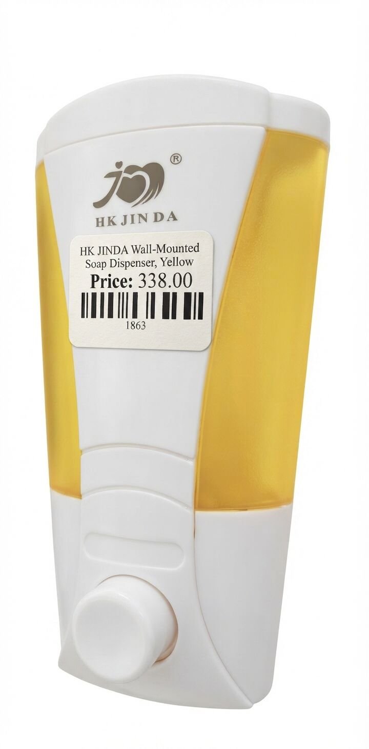 HK JINDA WALL-MOUNTED SOAP DISPENSER, YELLOW